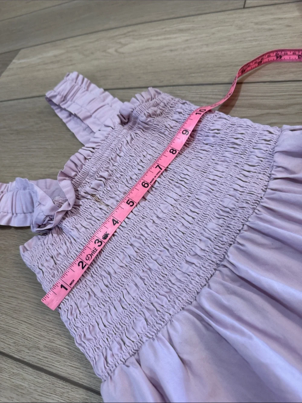 ABERCROMBIE & FITCH Smocked Bodice Easy Maxi Tiered Dress Sz S  Lavender